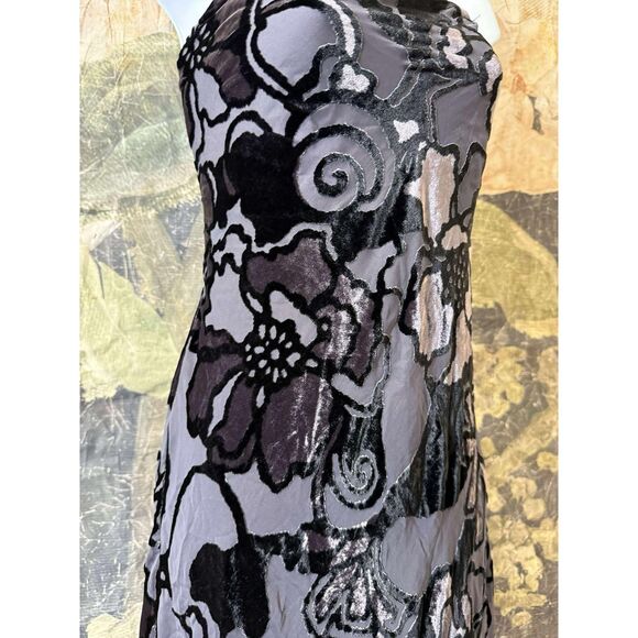 NWT Anthropologie Strapless Velvet Burnout Dress Size M - Picture 9 of 11